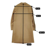 Scye ウール チェスターコート サイズ38 5214-73380 チェスターコート ベージュ レディース サイ【中古】5-1018T♪