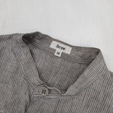 Scye 1216-01012 リネン ストライプ コーティング サイズ36 ワンピース グレー レディース サイ【中古】5-1221M∞