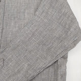 Scye 1216-01012 リネン ストライプ コーティング サイズ36 ワンピース グレー レディース サイ【中古】5-1221M∞