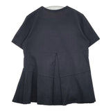 Scye 1216-21073 度詰め天竺フレアートップ 半袖Ｔシャツ カットソー ネイビー レディース サイ【中古】6-0426S∞