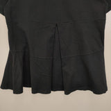 Scye 1216-21073 度詰め天竺フレアートップ 半袖Ｔシャツ カットソー ネイビー レディース サイ【中古】6-0426S∞