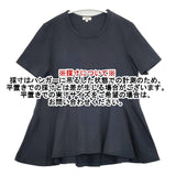 Scye 1216-21073 度詰め天竺フレアートップ 半袖Ｔシャツ カットソー ネイビー レディース サイ【中古】6-0426S∞