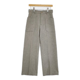 AURALEE スーパーソフトフランネルスラックス サイズ1 A6AP03SF ウール パンツ グレー レディース オーラリー【中古】5-1018T♪