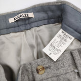 AURALEE スーパーソフトフランネルスラックス サイズ1 A6AP03SF ウール パンツ グレー レディース オーラリー【中古】5-1018T♪