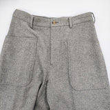 AURALEE スーパーソフトフランネルスラックス サイズ1 A6AP03SF ウール パンツ グレー レディース オーラリー【中古】5-1018T♪