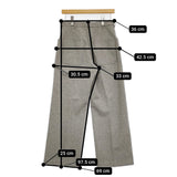 AURALEE スーパーソフトフランネルスラックス サイズ1 A6AP03SF ウール パンツ グレー レディース オーラリー【中古】5-1018T♪