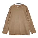 ATON オーバーサイズドロングスリーブTシャツ サイズ2 定価18700円 KKAGCM0018 カットソー ロンT キャメル ユニセックス エイトン【中古】5-0916M♪