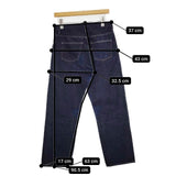 YAECA インディゴ スリムテーパード 6-13W ジーンズ デニムパンツ ネイビー INDIGO レディース ヤエカ【中古】5-1221G∞