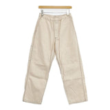 Danton カラーステッチ イージーパンツ 定価15180円 JD-2628 GAT コットン パンツ ベージュ レディース ダントン【中古】5-1224G∞