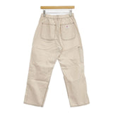 Danton カラーステッチ イージーパンツ 定価15180円 JD-2628 GAT コットン パンツ ベージュ レディース ダントン【中古】5-1224G∞