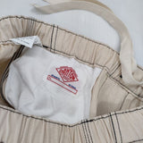 Danton カラーステッチ イージーパンツ 定価15180円 JD-2628 GAT コットン パンツ ベージュ レディース ダントン【中古】5-1224G∞