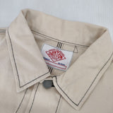 Danton JD-8046 GAT カラーステッチカバーオールツイルワークジャケット カバーオール ベージュ メンズ ダントン【中古】5-1225M∞