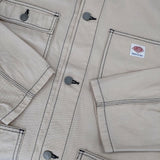 Danton JD-8046 GAT カラーステッチカバーオールツイルワークジャケット カバーオール ベージュ メンズ ダントン【中古】5-1225M∞