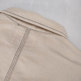 Danton JD-8046 GAT カラーステッチカバーオールツイルワークジャケット カバーオール ベージュ メンズ ダントン【中古】5-1225M∞