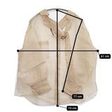 CRY. クライ オーガンジー シースルー ブラウス シャツ ベージュ レディース【中古】5-1224M∞