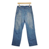 45R/45rpm YUKI COTTON サイズ2 コットン ワーク デニムパンツ ライトブルー レディース フォーティーファイブアールピーエム【中古】5-1224G∞