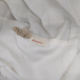 babaghuri J0541FP021 テーパード コットン デニムパンツ ホワイト レディース ババグーリ【中古】5-1224G∞