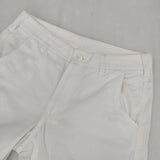 babaghuri J0541FP021 テーパード コットン デニムパンツ ホワイト レディース ババグーリ【中古】5-1224G∞