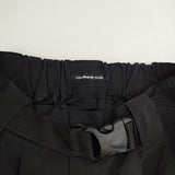 VIVIENNE TAM V3 Arttroa SK with belt ポリエステル ナイロン ロングスカート ブラック レディース ヴィヴィアンタム【中古】5-1218M∞