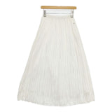 VIVIENNE TAM 11175321 ワッシャー プリーツ ロングスカート オフホワイト レディース ヴィヴィアンタム【中古】5-1224M∞