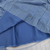 VIVIENNE TAM 11175520 プリーツ チュール ロングスカート ブルー レディース ヴィヴィアンタム【中古】5-1224M∞