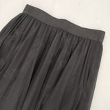 VIVIENNE TAM 10175523 プリーツ 定価24000円 チュール ロングスカート ブラック レディース ヴィヴィアンタム【中古】5-1224M∞