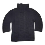 me ISSEY MIYAKE MI55FJ101 STRETCH PLEATS ハイネック カットソー ブラック レディース ミー イッセイミヤケ【中古】5-1218M∞