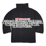 me ISSEY MIYAKE MI55FJ101 STRETCH PLEATS ハイネック カットソー ブラック レディース ミー イッセイミヤケ【中古】5-1218M∞