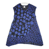 cat’s TSUMORI CHISATO ランダムドット プリント チュニック ワンピース ブラック ブルー レディース キャッツツモリチサト【中古】6-0426S∞