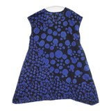 cat’s TSUMORI CHISATO ランダムドット プリント チュニック ワンピース ブラック ブルー レディース キャッツツモリチサト【中古】6-0426S∞