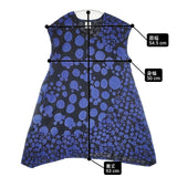 cat’s TSUMORI CHISATO ランダムドット プリント チュニック ワンピース ブラック ブルー レディース キャッツツモリチサト【中古】6-0426S∞