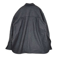CHAOS GENTLEMAN LADY ウール ダブルポケット シャツ 長袖シャツ チャコールグレー レディース カオス【中古】5-1013T∞