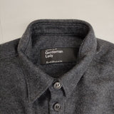 CHAOS GENTLEMAN LADY ウール ダブルポケット シャツ 長袖シャツ チャコールグレー レディース カオス【中古】5-1013T∞