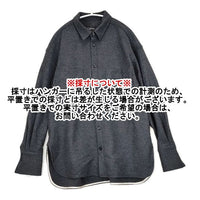 CHAOS GENTLEMAN LADY ウール ダブルポケット シャツ 長袖シャツ チャコールグレー レディース カオス【中古】5-1013T∞