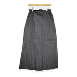 GABRIELA COLL GARMENTS CROSSED SKIRT 定77000円 NO.316 デニムスカート 25AW ブラック レディース ガブリエラコールガーメンツ【中古】5-0916G♪