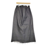 GABRIELA COLL GARMENTS CROSSED SKIRT 定77000円 NO.316 デニムスカート 25AW ブラック レディース ガブリエラコールガーメンツ【中古】5-0916G♪