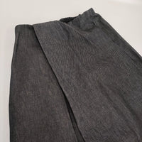 GABRIELA COLL GARMENTS CROSSED SKIRT 定77000円 NO.316 デニムスカート 25AW ブラック レディース ガブリエラコールガーメンツ【中古】5-0916G♪