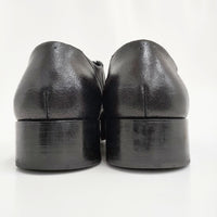 PETROSOLAUM 81112-PO03 side elastic クロコダイル コードヴァン 36 シューズ・靴 ブラック レディース ペテロオラウム【中古】5-0916G♪