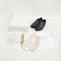PETROSOLAUM 81112-PO03 side elastic クロコダイル コードヴァン 36 シューズ・靴 ブラック レディース ペテロオラウム【中古】5-0916G♪