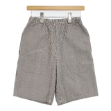 PENNEY'S ストライプ M ショートパンツ ハーフパンツ ショーツ ホワイト ブラック レディース ぺニーズ【中古】6-0426S∞