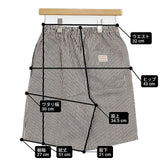 PENNEY'S ストライプ M ショートパンツ ハーフパンツ ショーツ ホワイト ブラック レディース ぺニーズ【中古】6-0426S∞