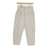 HAU 1211-0172 cotton wool chino パンツ ベージュ レディース ハウ【中古】5-1020T∞