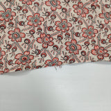 style+confort 701-65025 コットン シルク 花柄 ブラウス シャツ アイボリー レッド レディース スティールエコンフォール【中古】6-0426S∞