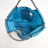 Ball&Chain 未使用品 BALOONS Mサイズ ナイロン 刺繍 トートバッグ ブルー レディース ボールアンドチェーン【中古】6-0406G∞