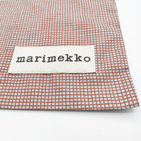 marimekko 新品 marimade VERKKO ALL PURPOSE BAG 巾着バッグ ブラウン ブルー レディース マリメッコ【中古】5-1012G∞
