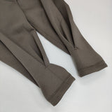 qualite フォルムエアリーカットソー 定価17990円 ブラウス シャツ グレージュ レディース カリテ【中古】5-1020T∞