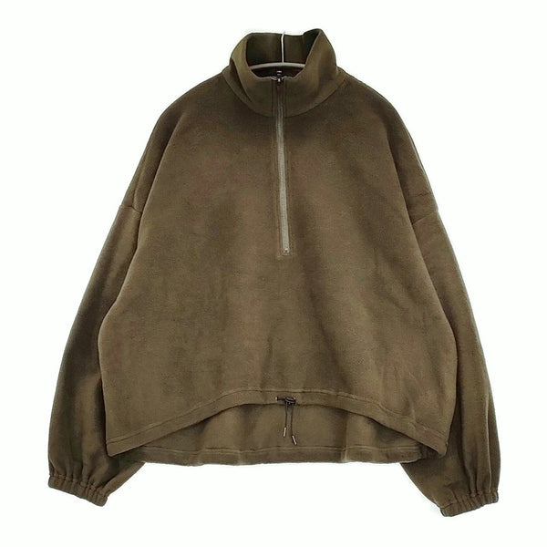 cloche 新品 ハーフジップフリーストレーナー 定15400円 450-85021 プルオーバーブルゾン ジャケット カーキ レディース クロシェ【中古】5-1018T♪