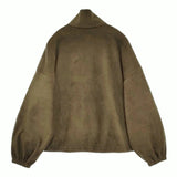 cloche 新品 ハーフジップフリーストレーナー 定15400円 450-85021 プルオーバーブルゾン ジャケット カーキ レディース クロシェ【中古】5-1018T♪