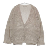 mina perhonen sunny sandy 定価50600円 vs8097 コットンニット サイズ40 カーディガン ベージュ レディース ミナペルホネン【中古】5-1218M∞