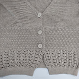 mina perhonen sunny sandy 定価50600円 vs8097 コットンニット サイズ40 カーディガン ベージュ レディース ミナペルホネン【中古】5-1218M∞